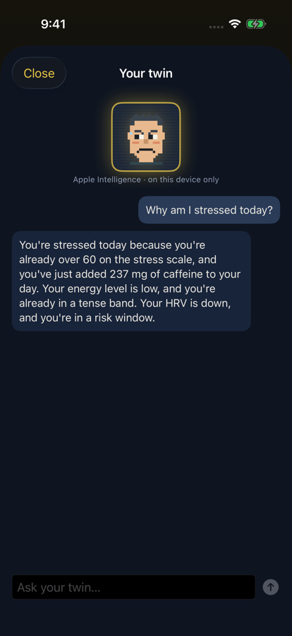 A conversation with the companion about how the night went